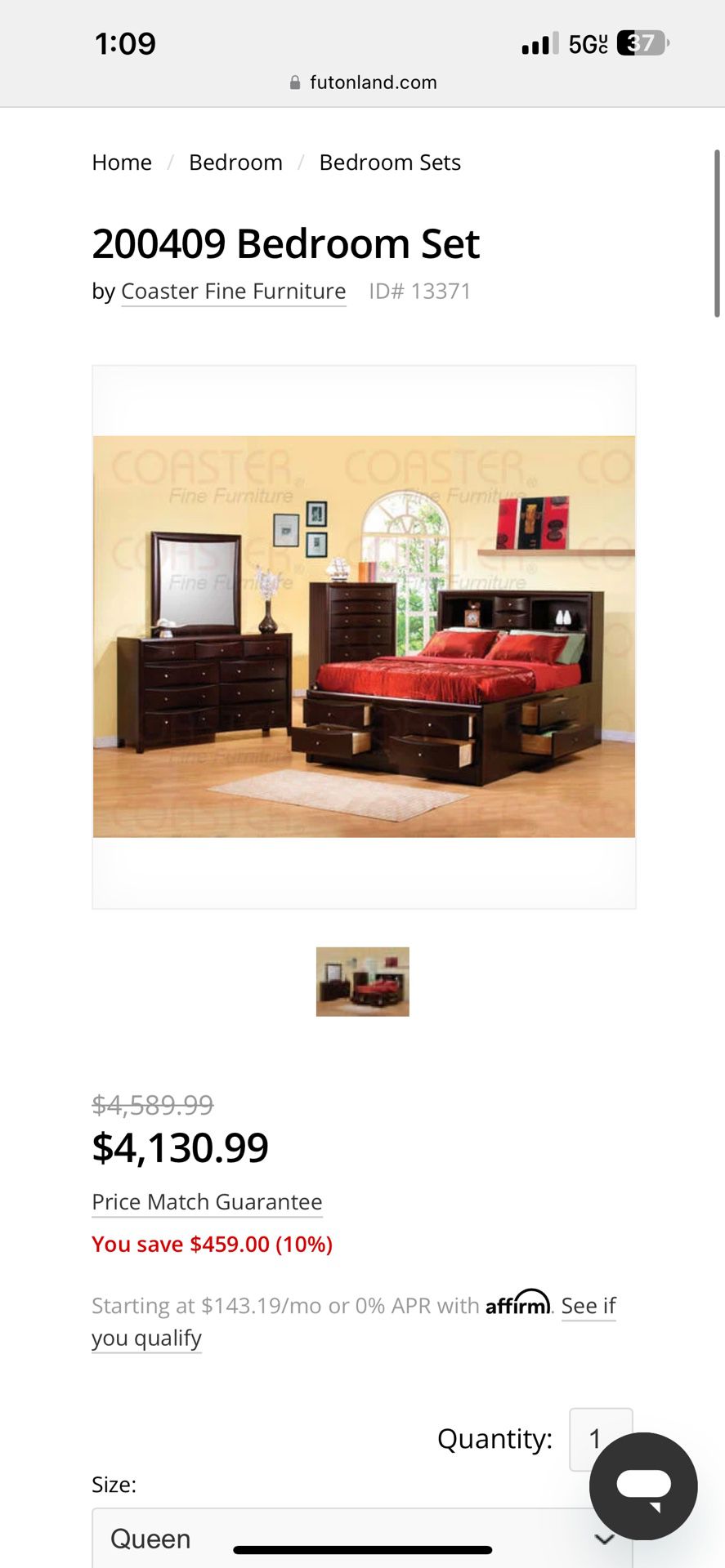 Coaster Furniture Bedroom Set 