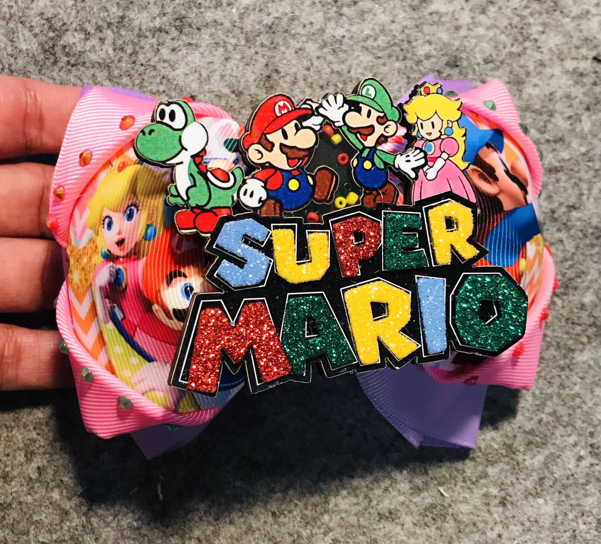 Super Mario Hair Bow