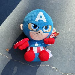 captain america ty beanie baby 