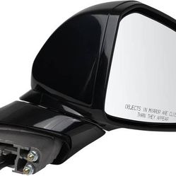 New TRQ Passenger Side Mirror Power Heated Blind Spot Compatible 2019 2020 Hyundai Santa Fe HY1321263