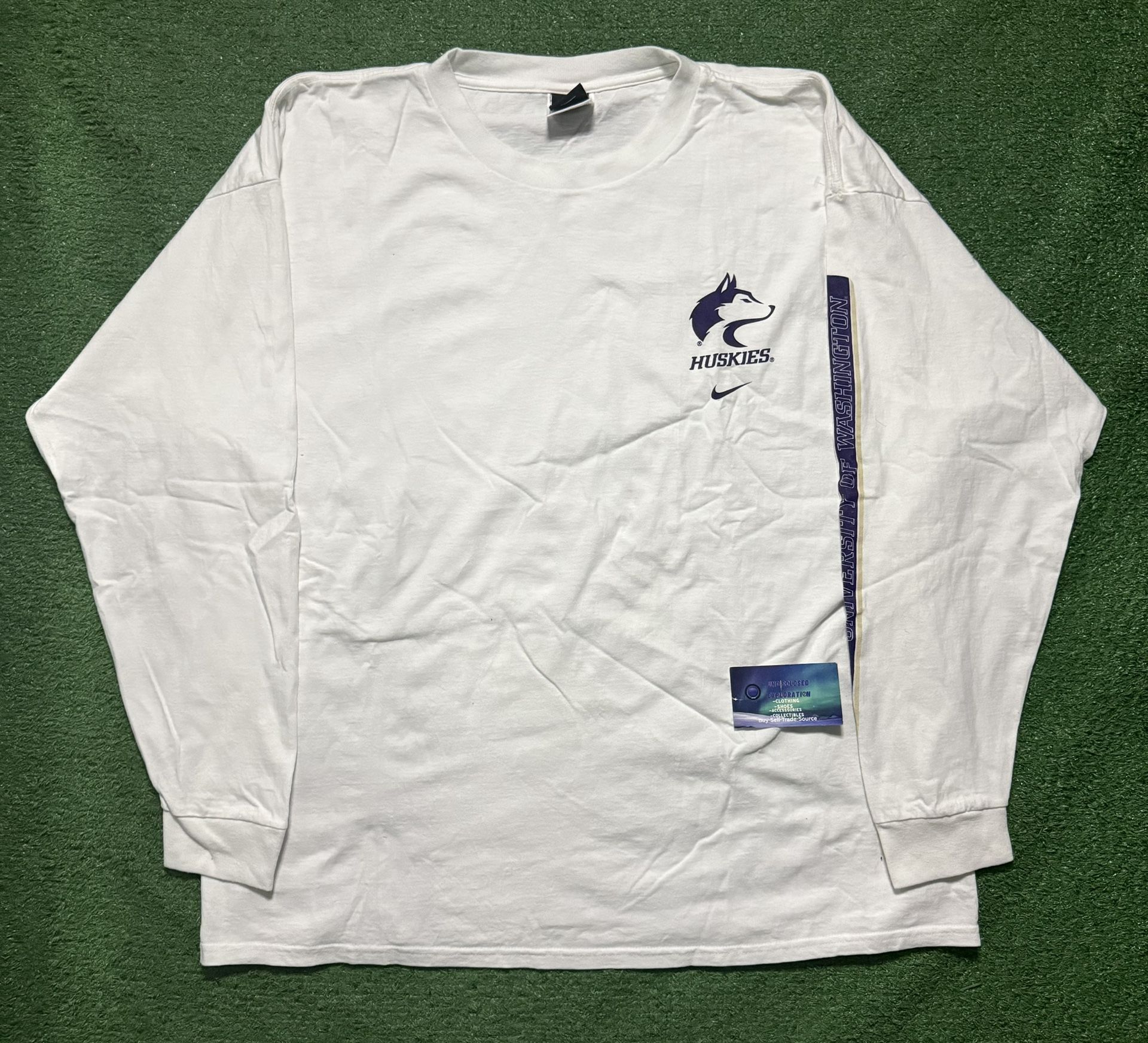 Vintage Nike Washington Huskies Long Sleeve X-Large