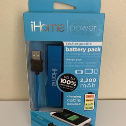 Brand New - iHome Power Rechargeable Battery Pack 2200 mAh