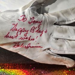 HAL IRWIN HAND SIGNED & Inscribed (Taylor Made )GOLF GLOVE  3 TIME US OPEN CHAMPION W/COA    
