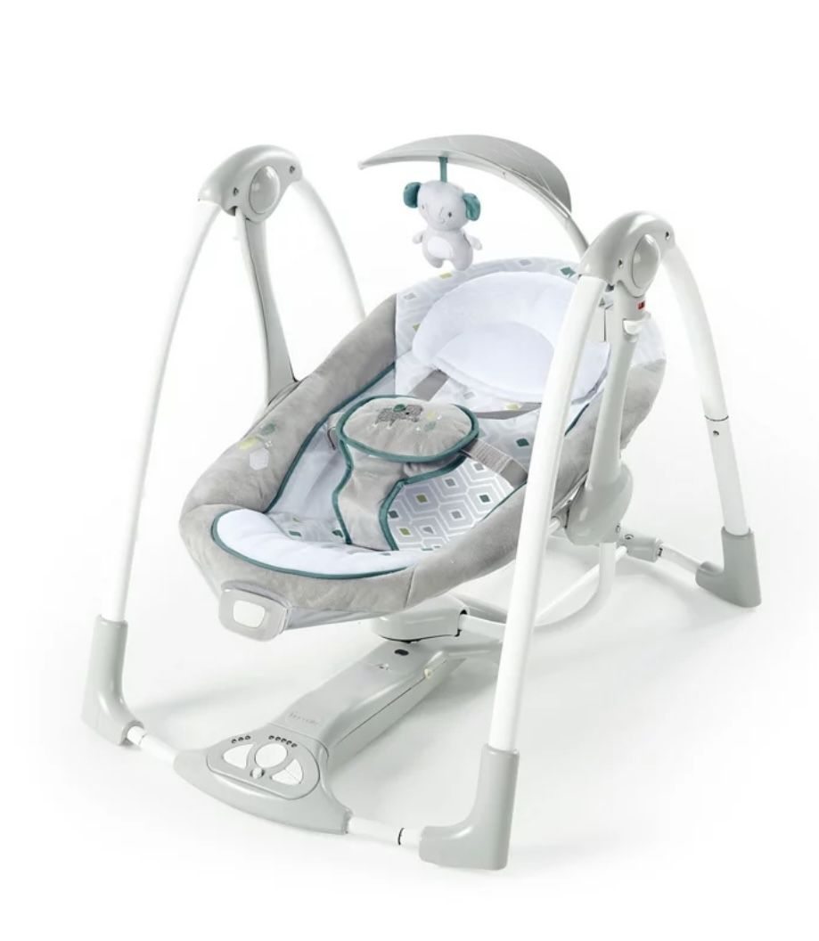 Ingenuity 2-in-1 Portable Battery-Powered Baby Swing & Infant Seat with Vibrations - Nash (Unisex)