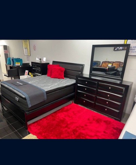 *Weekend Special!!!*---Stellar Emily Black Bedroom Sets---From $549!!!---Delivery/$5 Down Financing Available😉