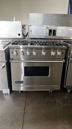 VIKING 36”WIDE ALL GAS RANGE STOVE STAINLESS STEEL