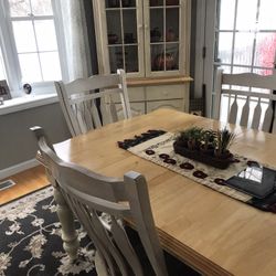 Kitchen Table And Hutch 