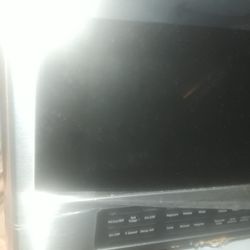 Black/Silver Stainless Steel Samsung Microwave 