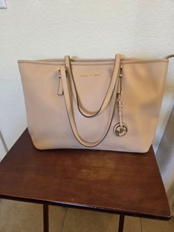 Michael Kors saffiano leather travel tote