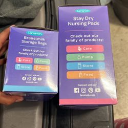 breastmilk bags/ nursing pads
