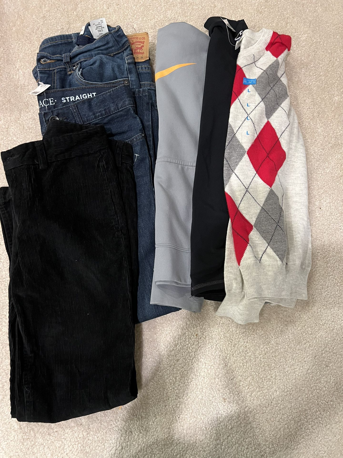 Boys Size 10 and 12 Clothing Some New And Some Barely Worm