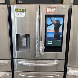 Samsung Stainless Steel Refrigerator  With Screen