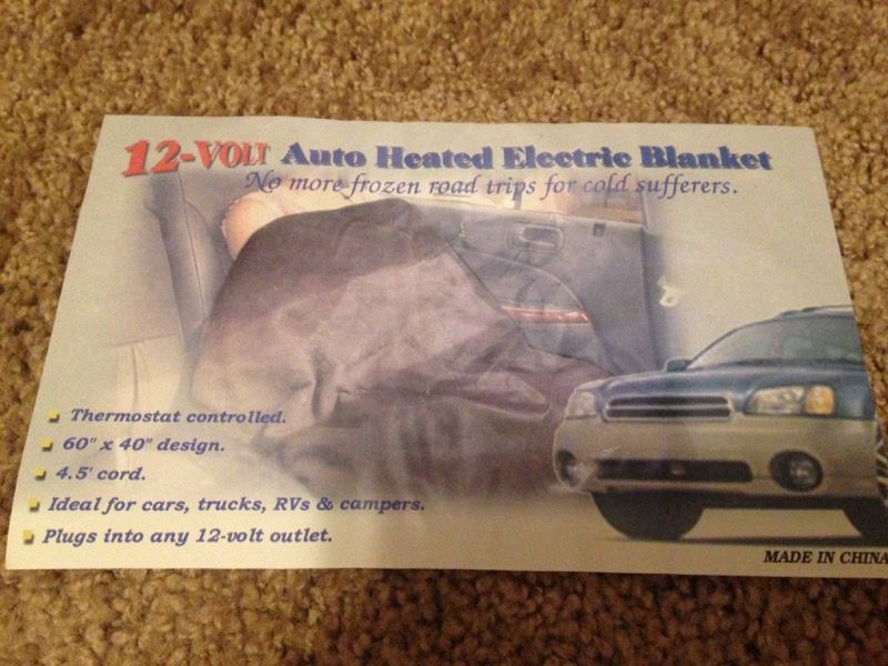 Auto 12v Electric Blanket