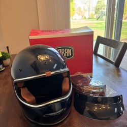 Urban Big Bore Blue Flake ll full face helmet