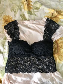 Lace Black Crop Top