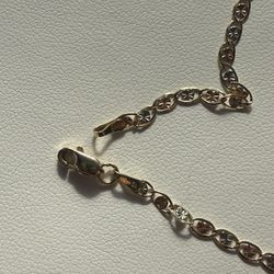 10k Tricolor Gold Valentino Chain