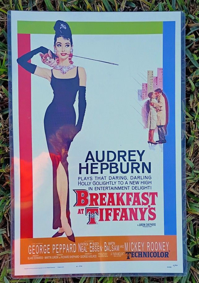 Vintage Audrey Hepburn Movie Breakfast at Tiffany's Poster