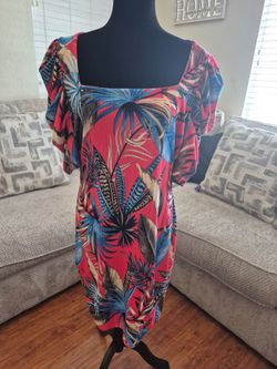 Floral print dress $1