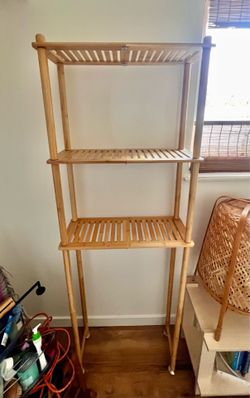 Bamboo Bathroom Shelf - three tiers