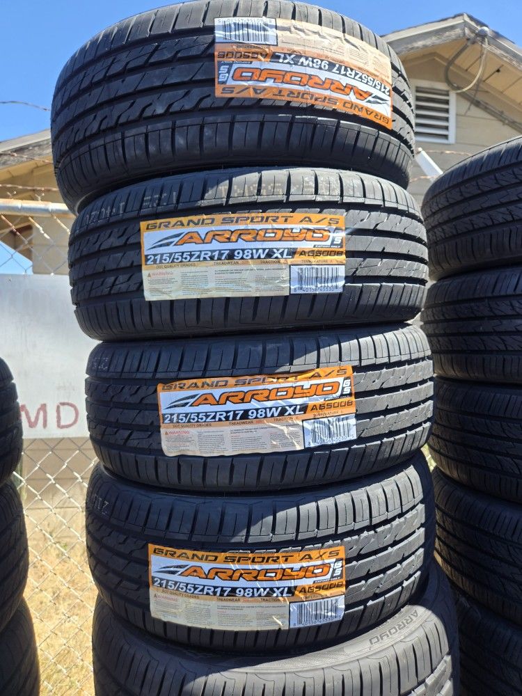 215 55 17 Vendo Set De Llantas NUEVAS De La Marca ✅️ Arroyo