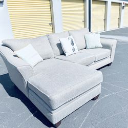 Luxurious Upscale Kevin Charles Modern Coastal Sectional Sofa