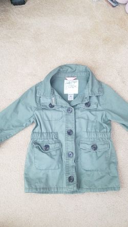 Kids olive green jacket top