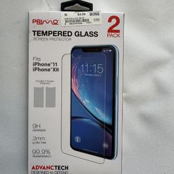 Primo Advantech Tempered Glass Screen Protector 2-pack iPhone 11/XR 