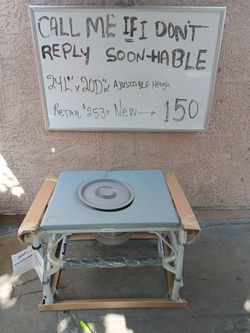 Sizewise Adjustable Height Bedside Commode