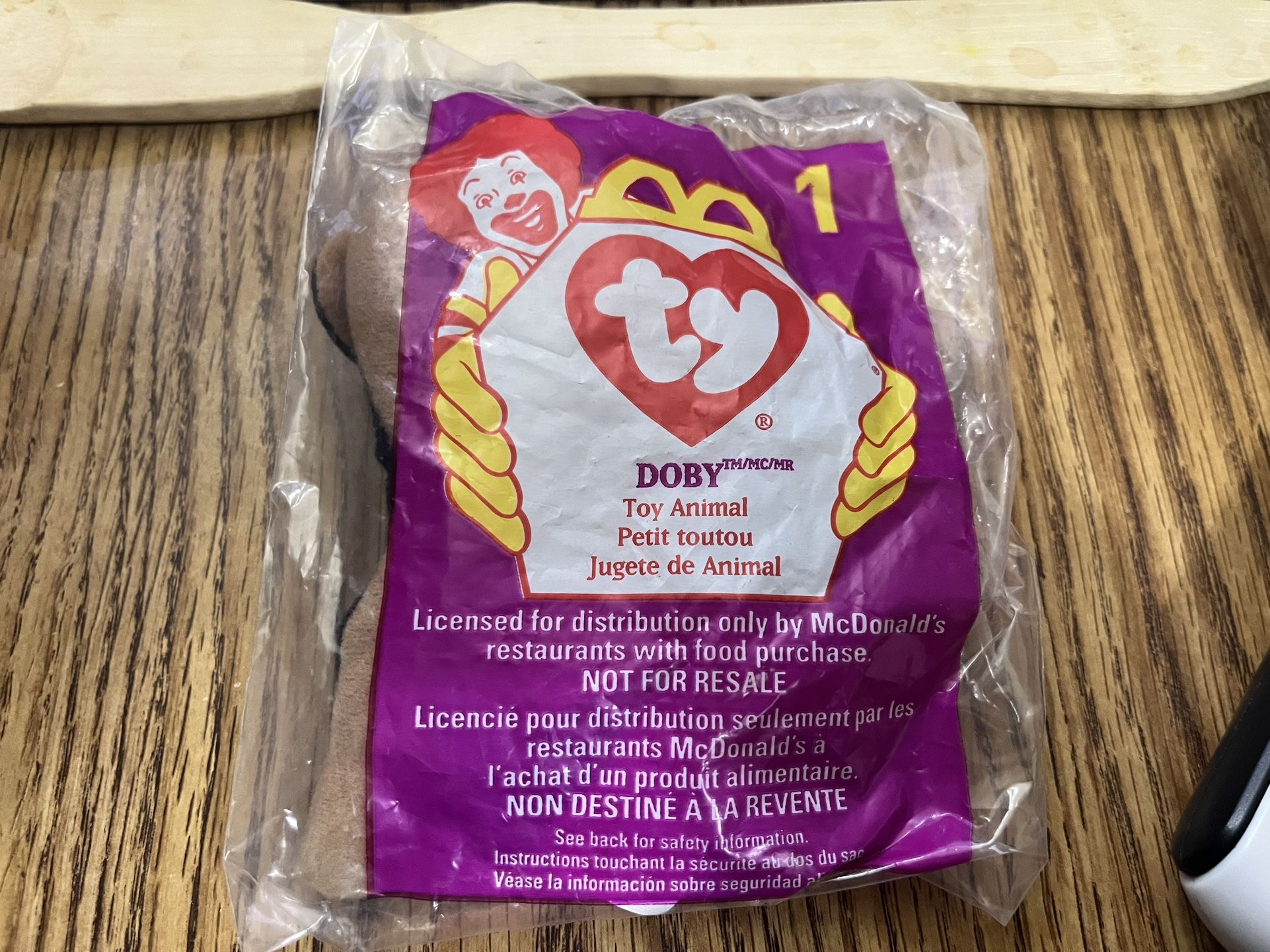 3 TY Beanies From McDonalds - DOBY - Tag Errors
