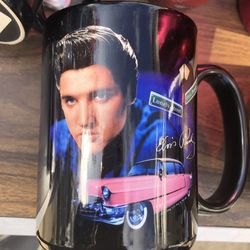 5 Elvis Presley Drinkware - 2 Coffee Mugs 2 Shot Glasses One Wine Tumbler