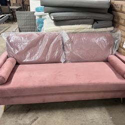 Rose Pink Couch / Futon 