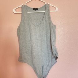 3X Gray Onesie Top