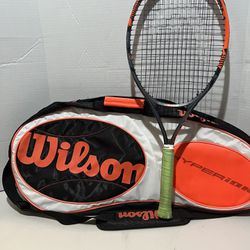 Head Radical JR 26 Tennis Raquet Racket 4” Andy Murray Ages 9-11 W/ Wilson Hyperion case. They are both in great condition with normal signs of usage.