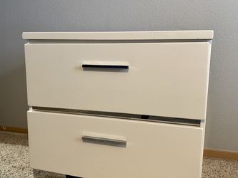 2 Drawer Side Table Modern