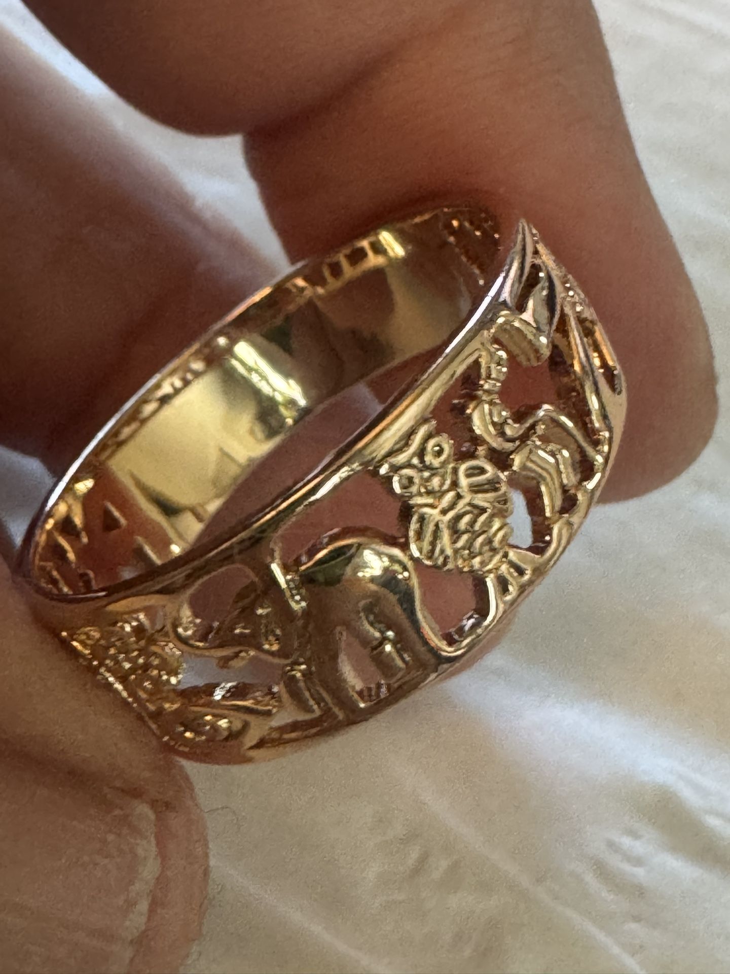14k gold plated ring size 5 to 11