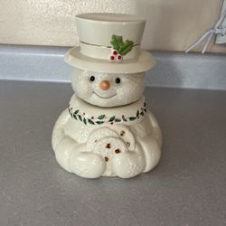 Lennox cookie jar snowman
