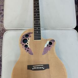 Glarry 41 Inch Cutaway Spruce Panel Ballad Acoustic Guitar Burlywood Styled after Ovation