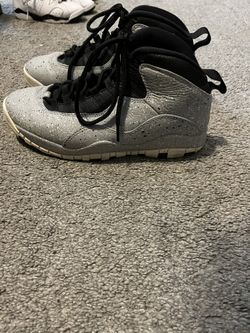 Size 8 Men Jordan 10 Retro Light Smoke Grey 