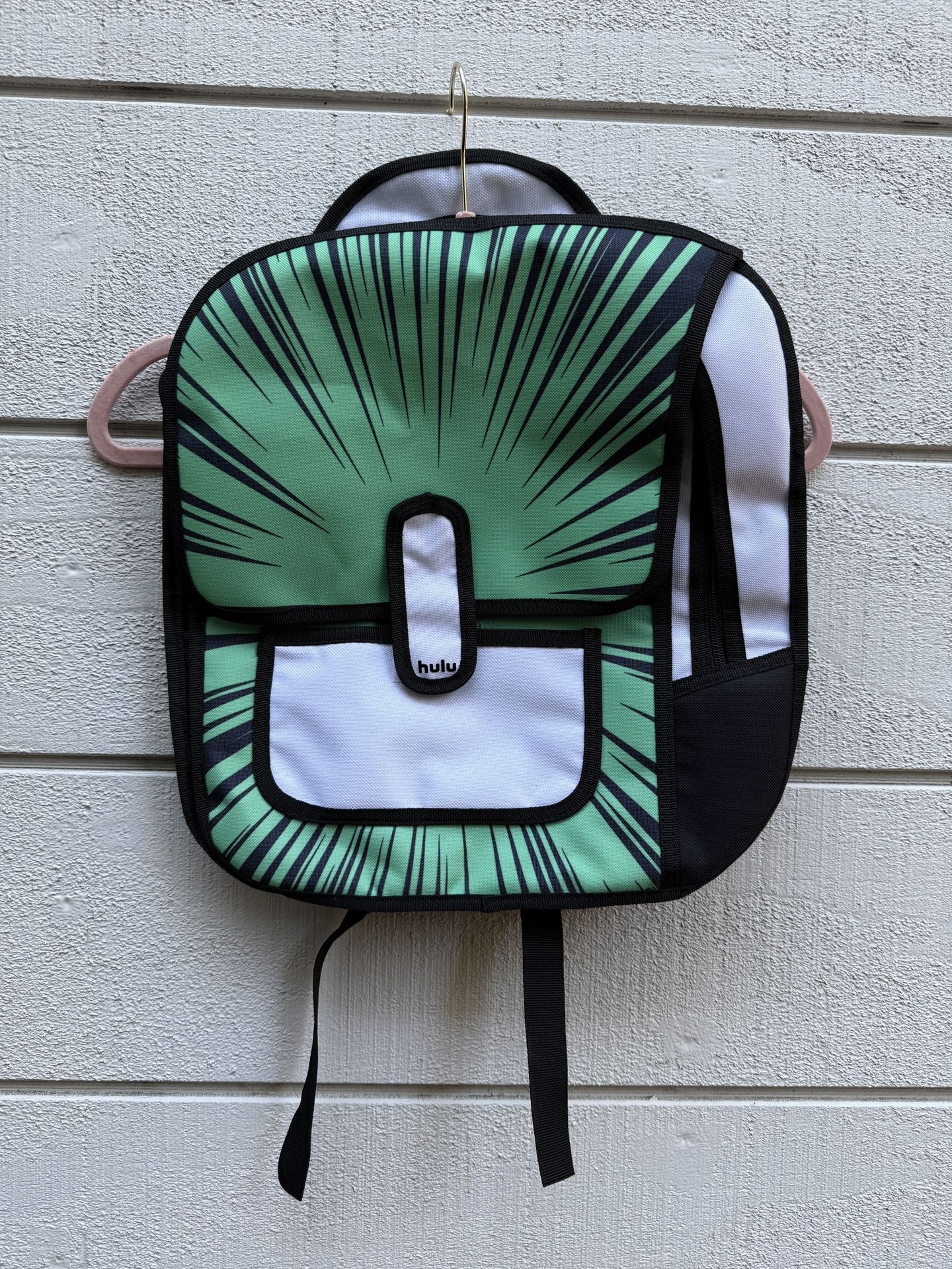 Animayhen Hulu green white backpack anime inspired animecon