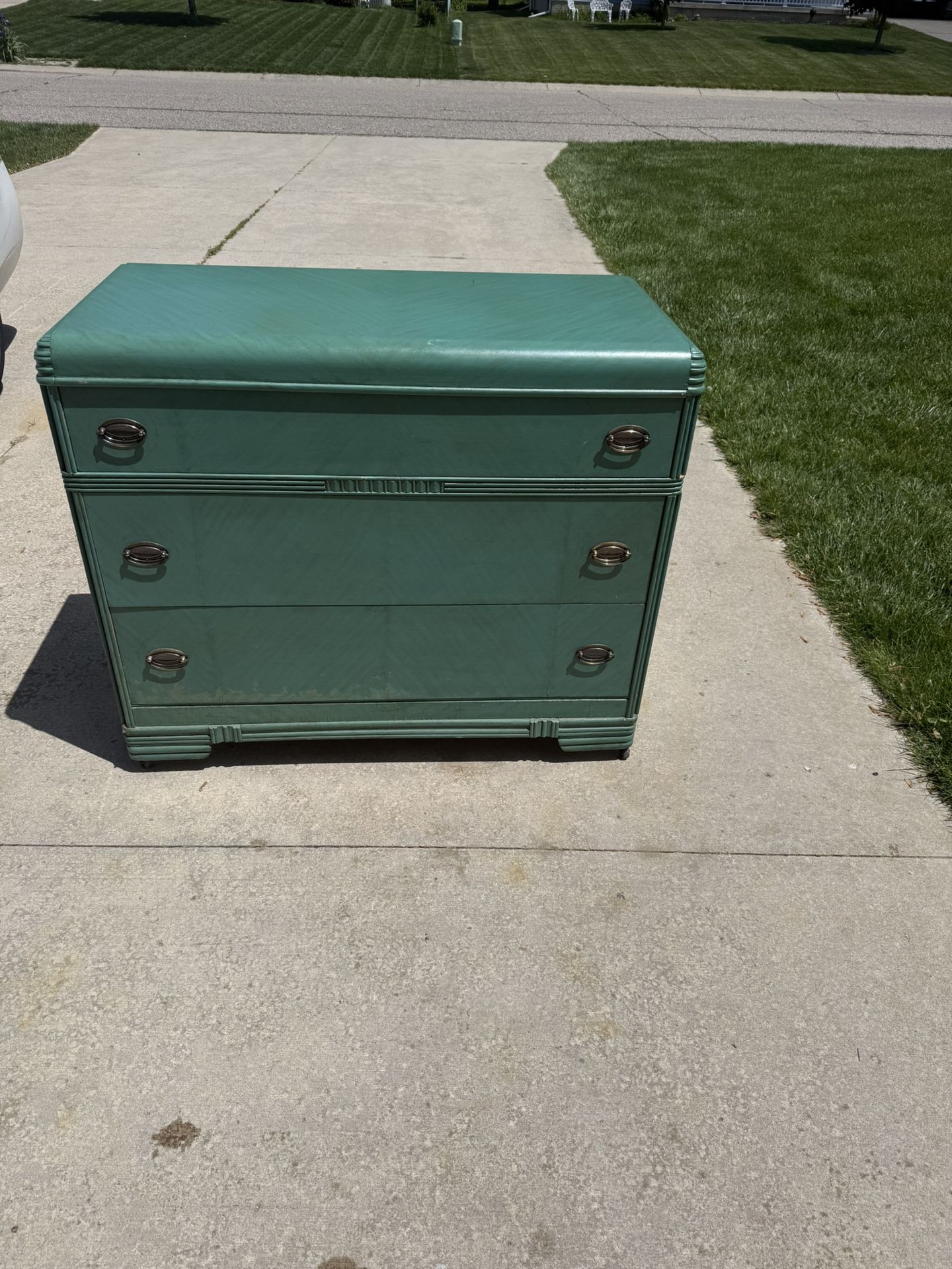 Teal dresser