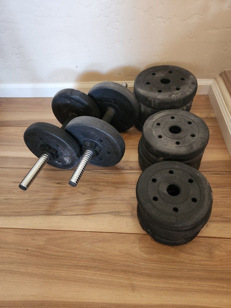 Dumbbell Set - 64 lbs/30 kg Free Weights