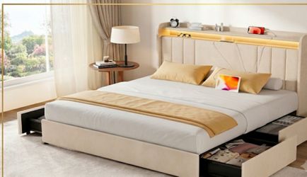 New FULL SIZE BED SET BED FRAME WITH MATTRESS LINEN EXTRA STORAGE FREE DELIVERY
