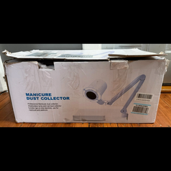 Vacuum Nail Dust Collector for Pedicure & Manicure with Built-in Dimmable LED