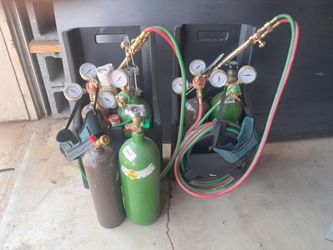 2.  Sets  of. Oxygen and  acetilen  torches