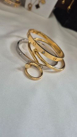 Cartier Inspired love  bangels