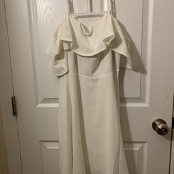 White Frilly Dress