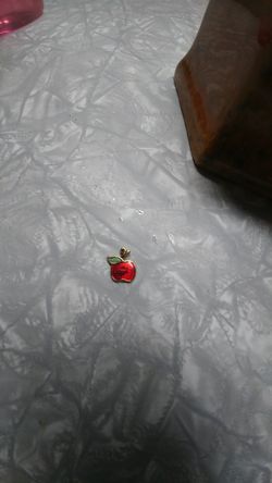 Adorable Vintage Avon Apple for necklace or Charm