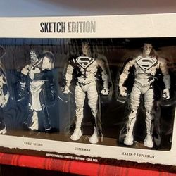 mcfarlane gold label sketch edition ghost of krypton action figures 