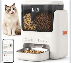 🐱 Brand New Automatic Cat Feeder – Dual Hopper, App Control – $60