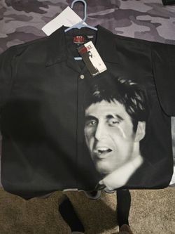 Dragonfly Scarface Button Shirt MEDIUM